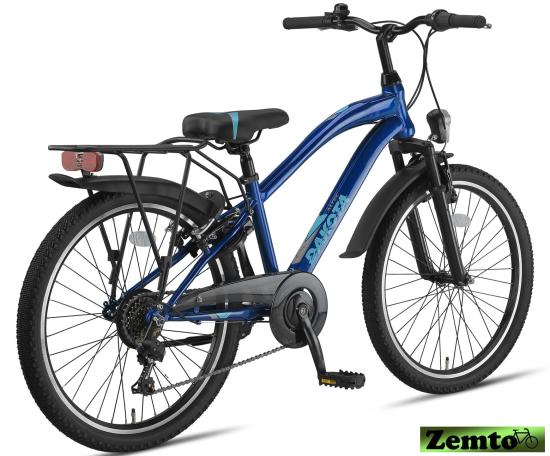 Preview: MTB Jungen Fahrrad Dakota-Plus, 24 Zoll, 7 Gang  blau